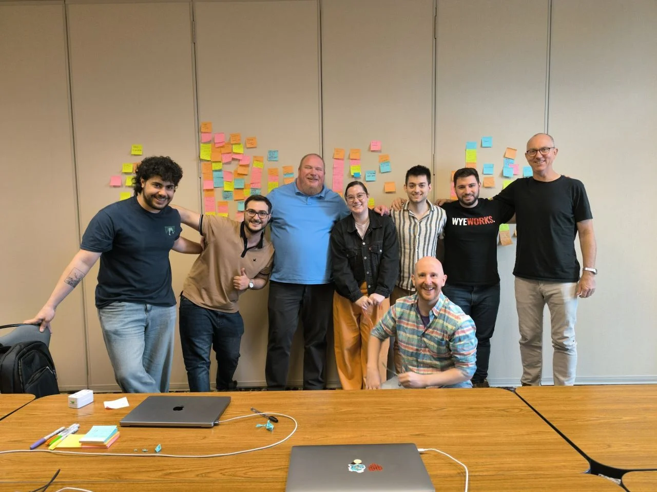Martín Hounie en un workshop de producto con su equipo.