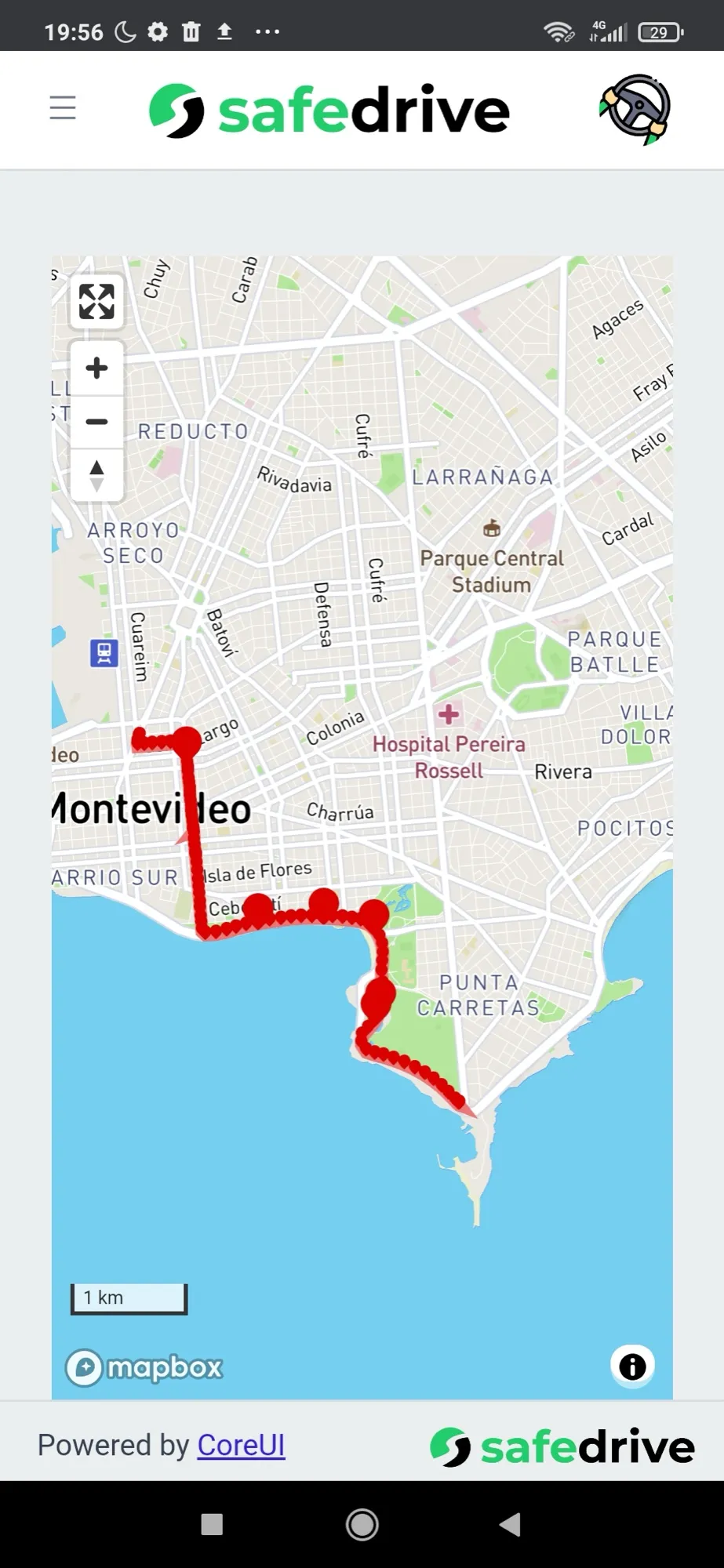 El recorrido reconstruido después de una prueba, visto desde el teléfono: de la prueba física al dato al producto.
